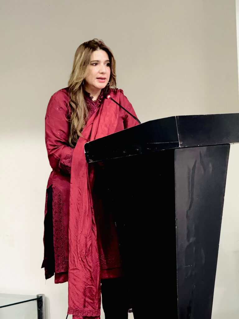 Jahanara Watto speaking at pre launch industry roundtable